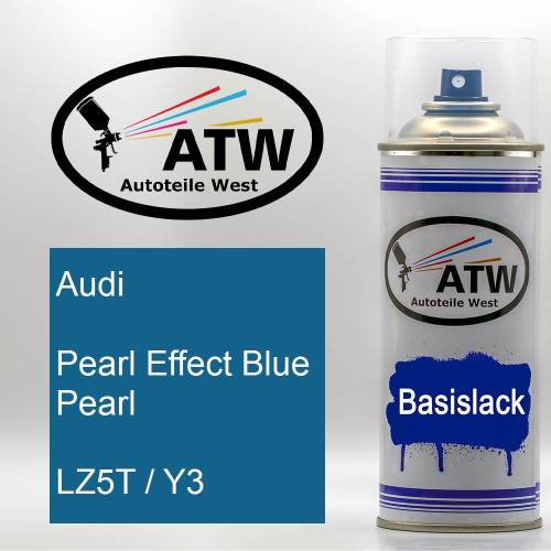 Audi, Pearl Effect Blue Pearl, LZ5T / Y3: 400ml Sprühdose, von ATW Autoteile West.